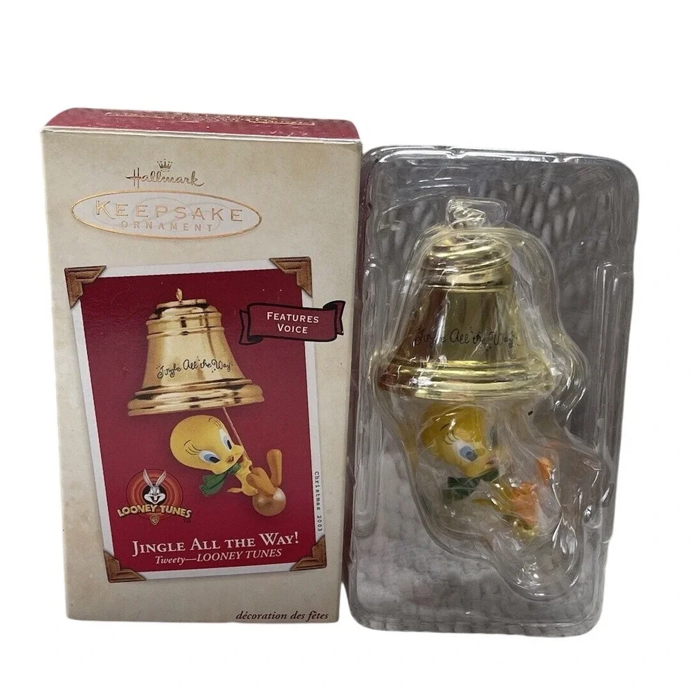 Hallmark Keepsake Ornament Looney Tunes Tweety Jingle All The‎ Way 2003
